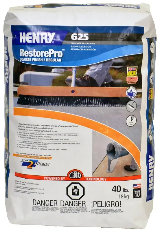 Henry 16362 Resurfacer, Reliable, Gray, 40 lb, Bag