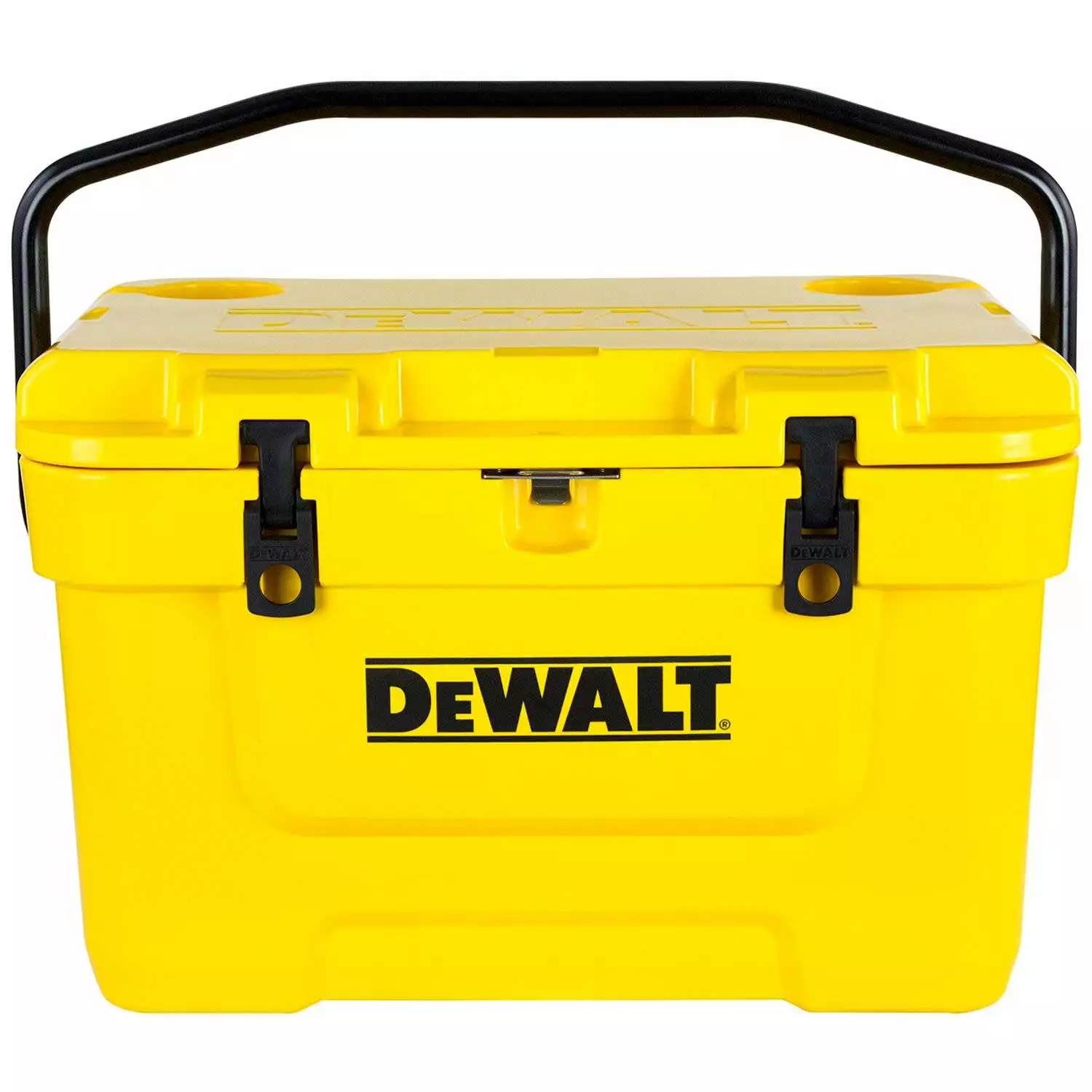 DeWalt 25 Quart Roto Molded Insulated Lunch Box Portable Drink Cooler Yellow