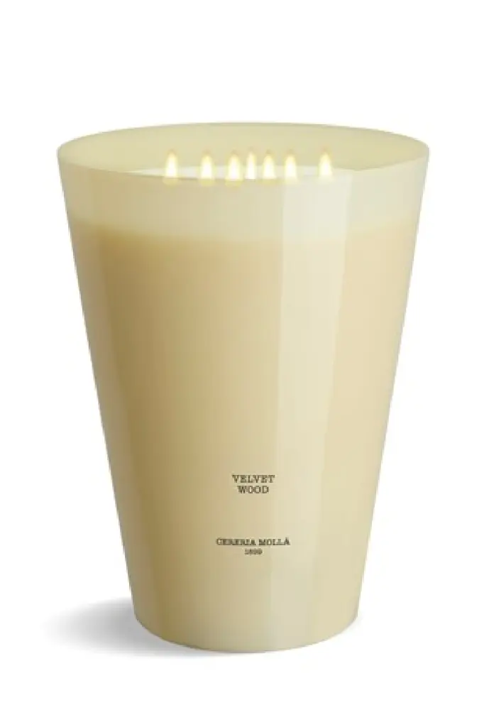 Tobacco Vanilla Scented Candle 3XL Velvet Wood Cereria Moll��