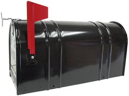 MAILBOX GUN METAL SILVER RURAL - Durable Gun Metal Silver Mailbox Rural Areas Fulton Corp