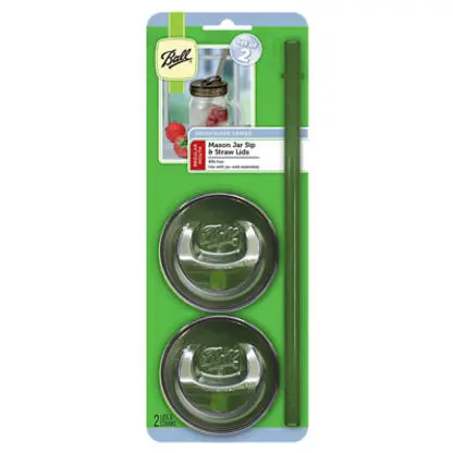 Ball Sip N Straw Lids Regular Mouth Mason Jars Reusable Drinking Accessories