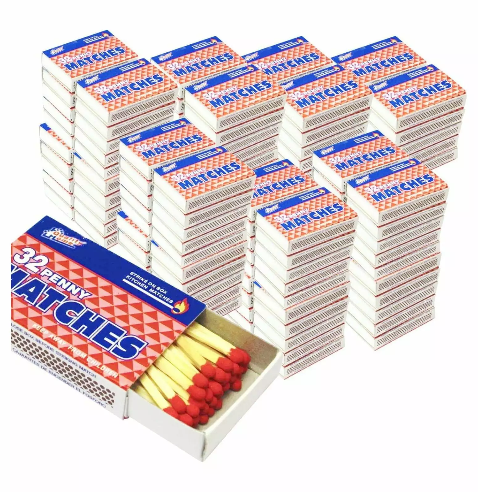 1000 Packs Matches 32 Count Strike on Box Kitchen Camping Fire Starter Lighter