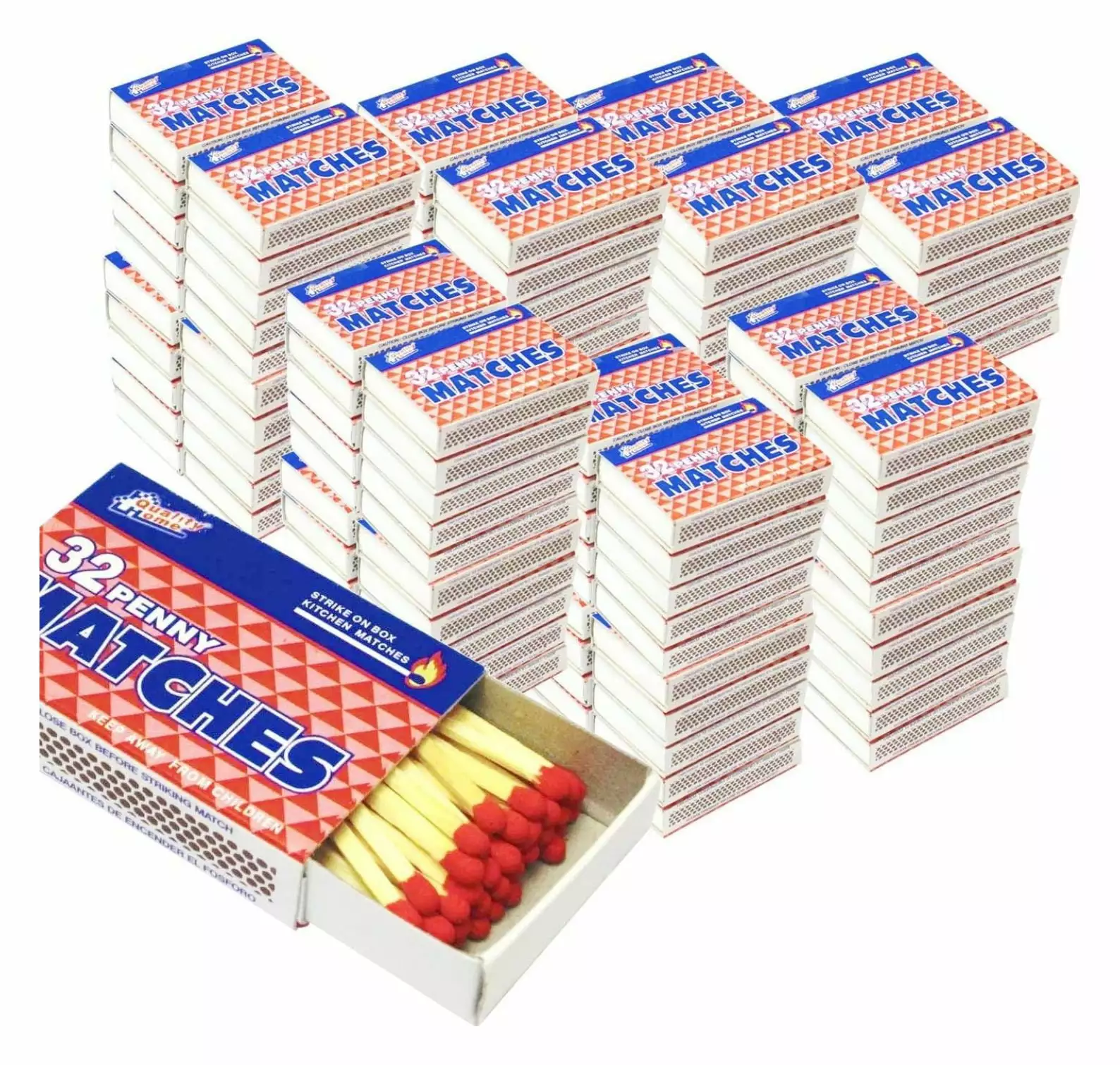 1000 Packs Matches 32 Count Strike on Box Kitchen Camping Fire Starter Lighter