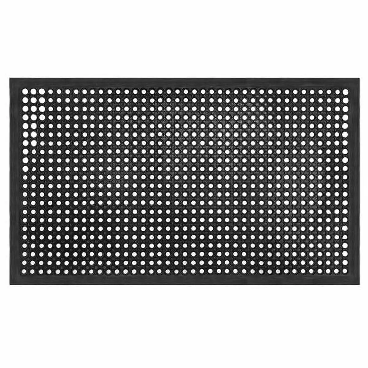 Bar Kitchen Industrial Anti-fatigue Drainage Rubber Non-slip Hexagonal Mat 150x90cm YTTX