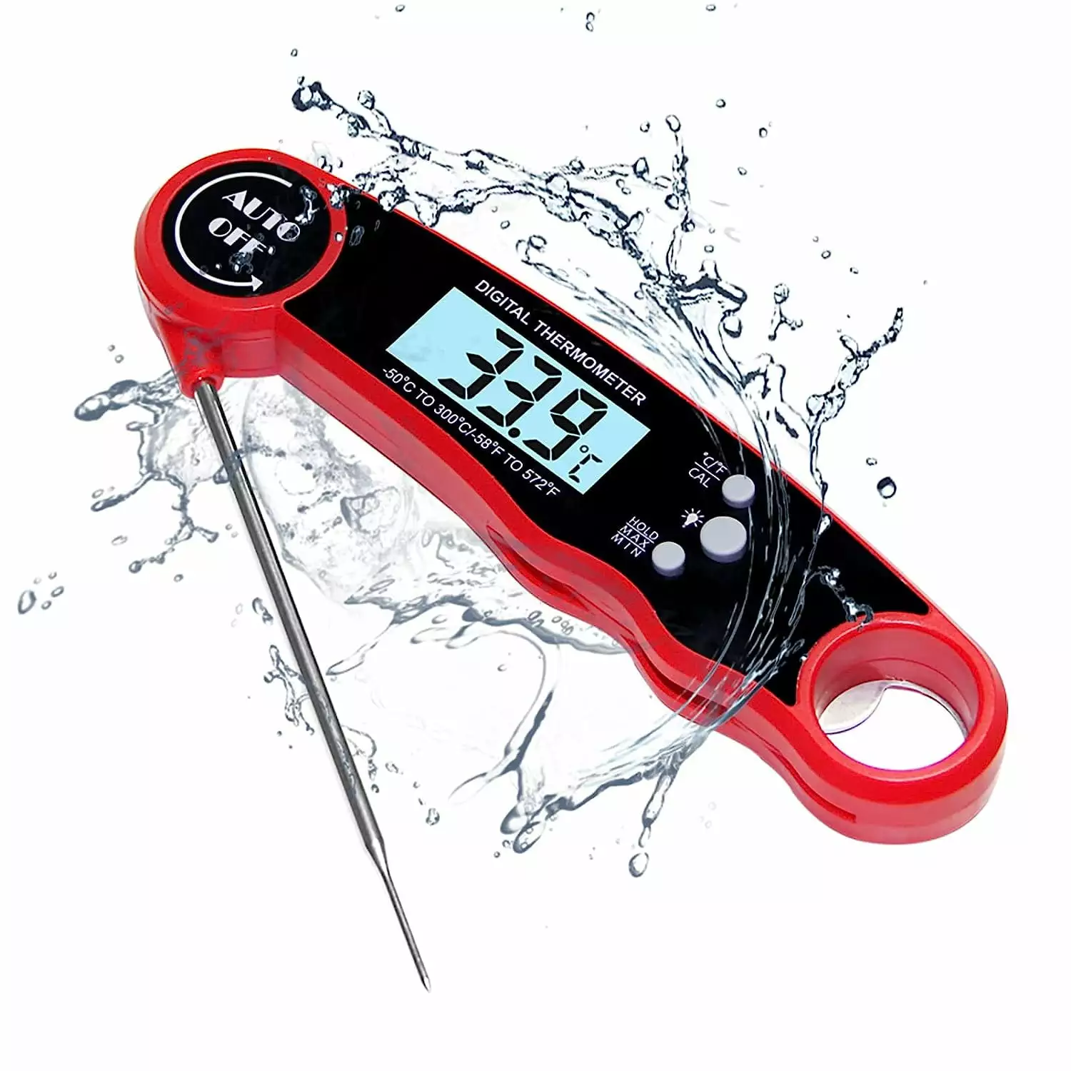 Cincofelia Digital Meat Thermometer Probe - Instant Read Food Thermometer Baking Liquids Candy and Grilling