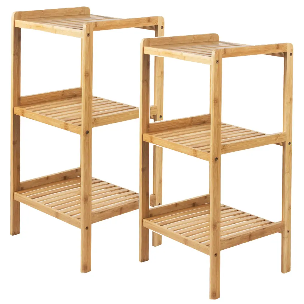 GreenBlue bamboo-based bathroom cabinet, 370x330x780mm, 3 shelves, GB321, 2 pieces