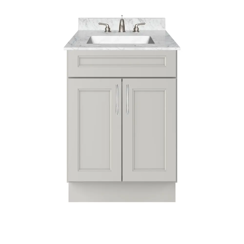 Vanity Sink Base Cabinet 24"W x 21"D x 34 1/2"H Milan Pearl