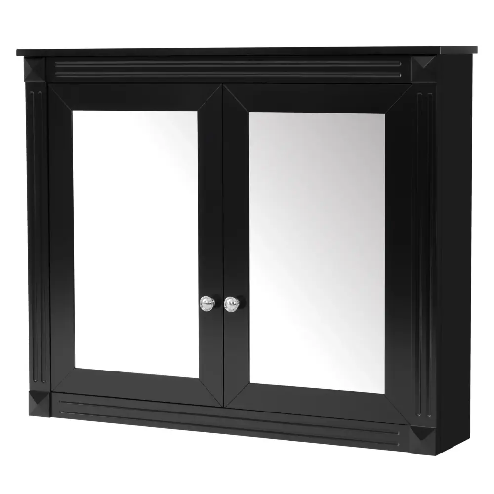 Wall-Mounted Medicine Cabinet 2 Mirrors, Customizable Shelves Non-Slip Base | 5-Year Warranty