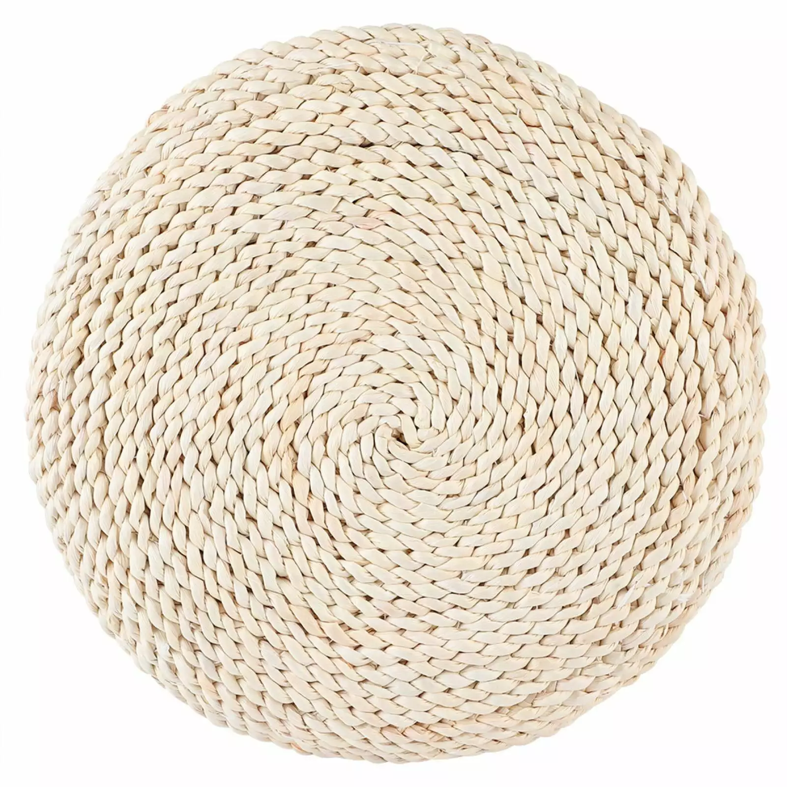 Japanese Style Round Tatami Hand Woven Floor Cushion - Meditation Yoga Pouf Mat meilichangfushi