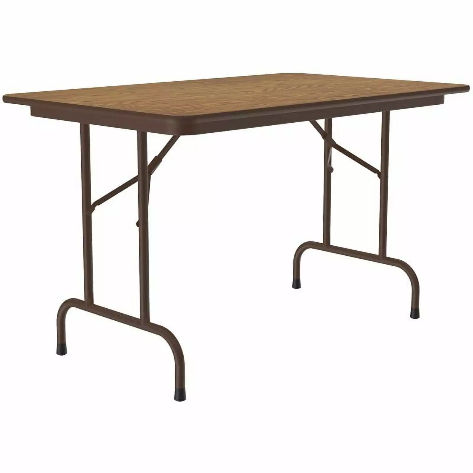 Correll 30W x 48D Melamine Top Folding Table - Medium Oak Finish