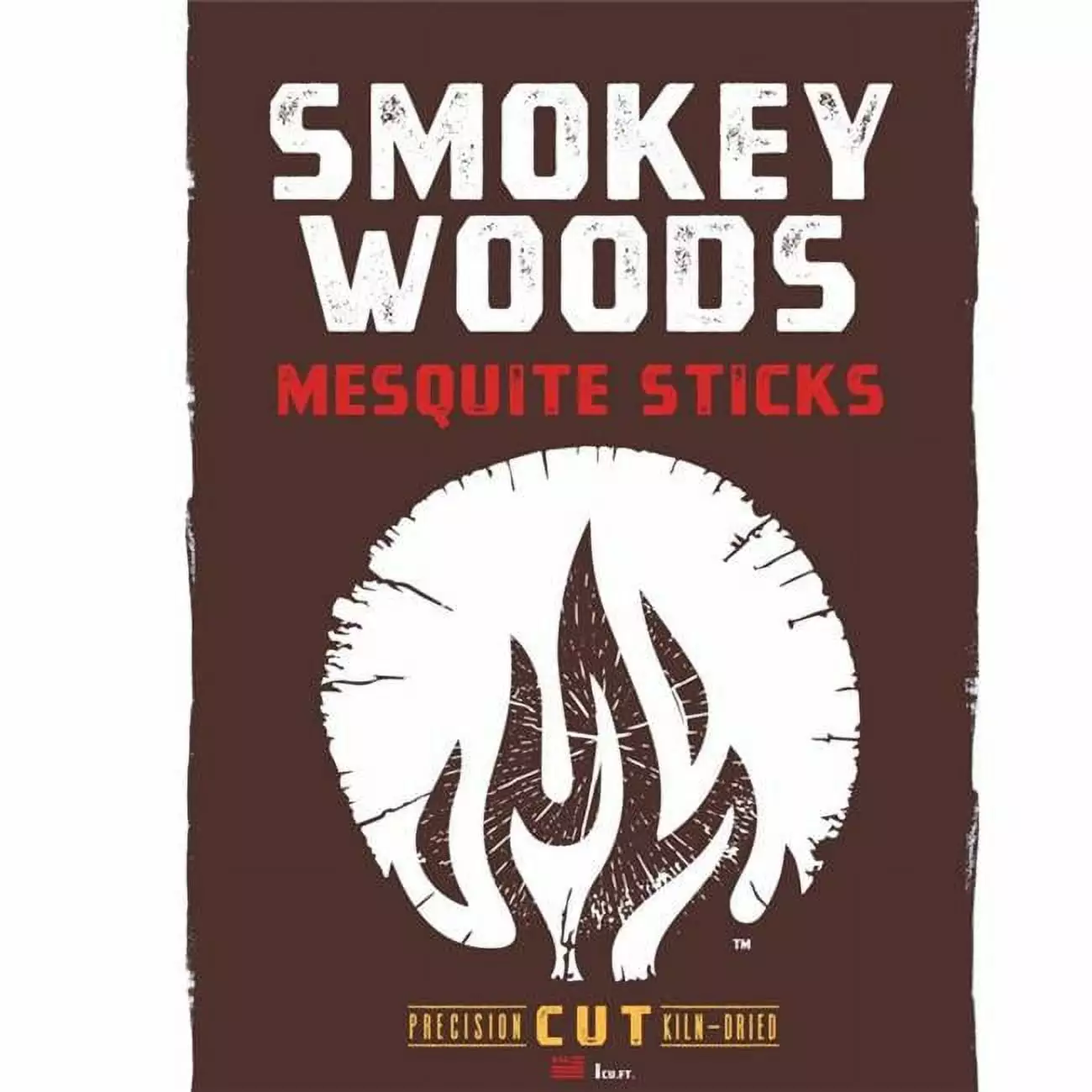 Smokey Woods All Natural Mesquite Cooking Logs 1 cu. ft. BBQ and Smoking