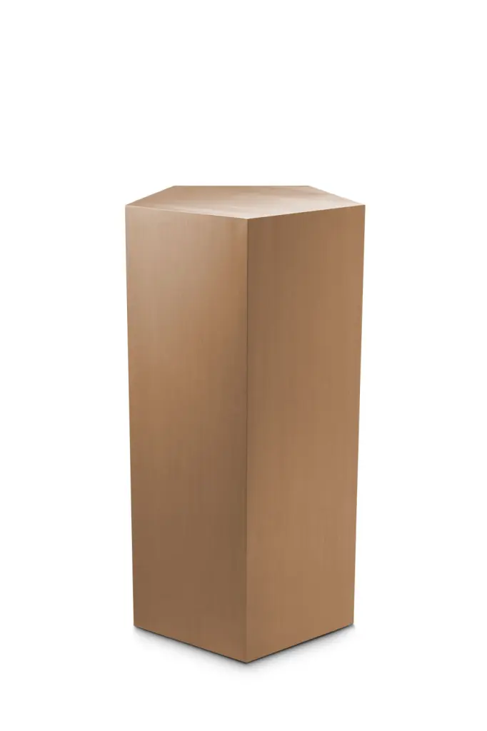 Eichholtz Meissner Brushed Copper Pedestal Column Small Decor