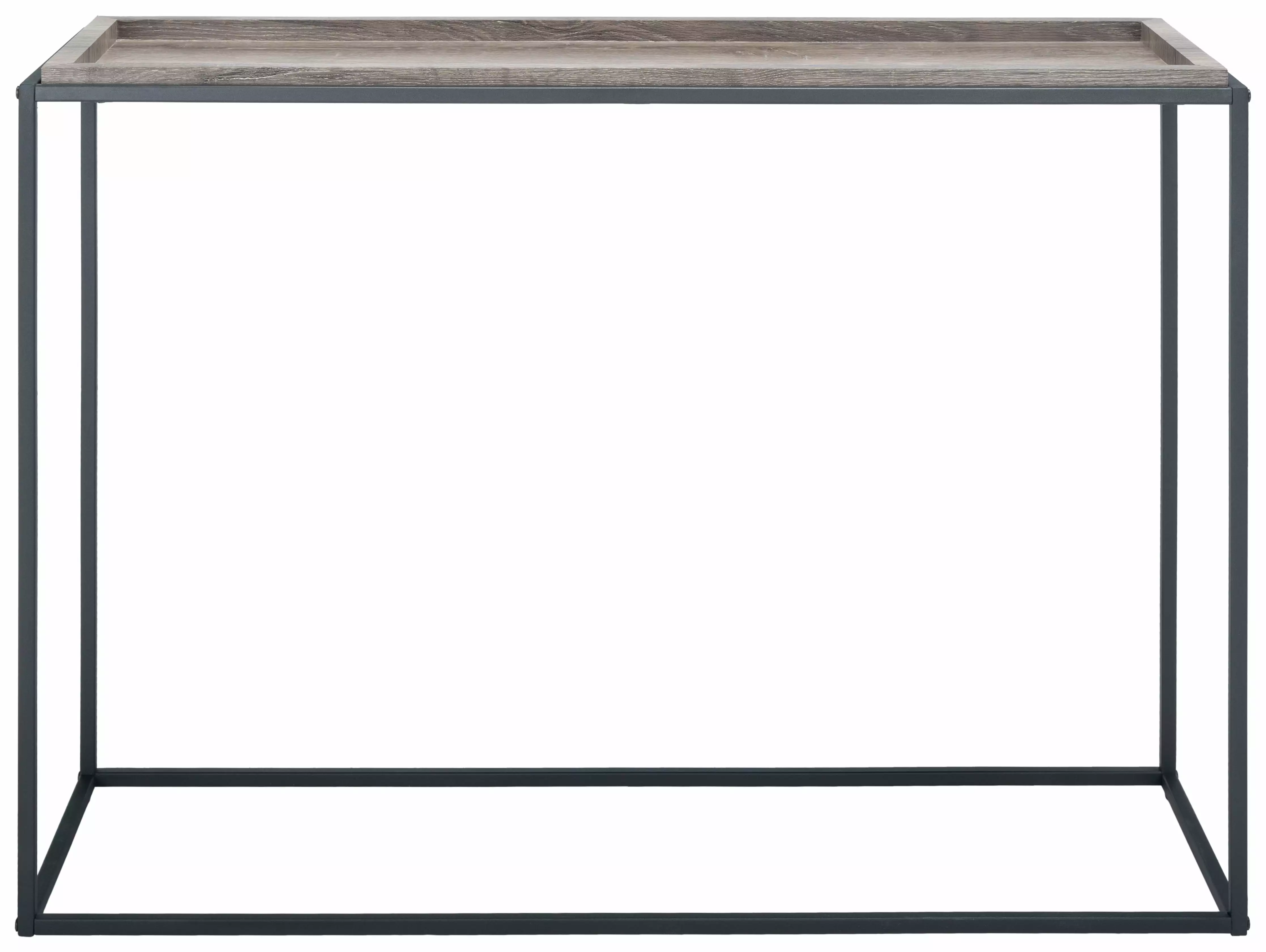 SAFAVIEH Andey Contemporary Brown Black Metal Console Table 43.3 x 15 x 31.5 Inches Console