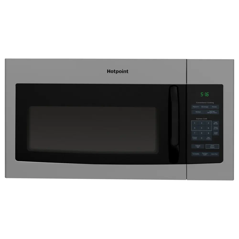 Hotpoint 30-inch, 1.6 cu.ft. Over--Range Microwave Oven RVM5160MPSA