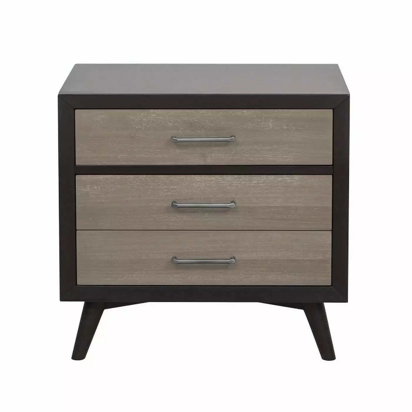 Raku Gatherion Danish Mid-Century Modern Nightstand Two-Tone Finish Homelegance