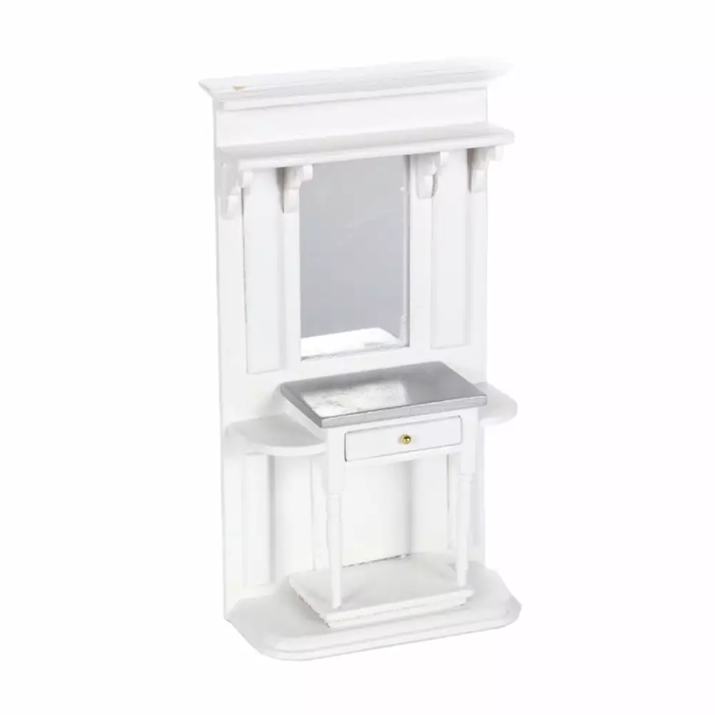 Koolleo Wooden Dresser Model Decor Delicate Mini Dressing Table Home Decor