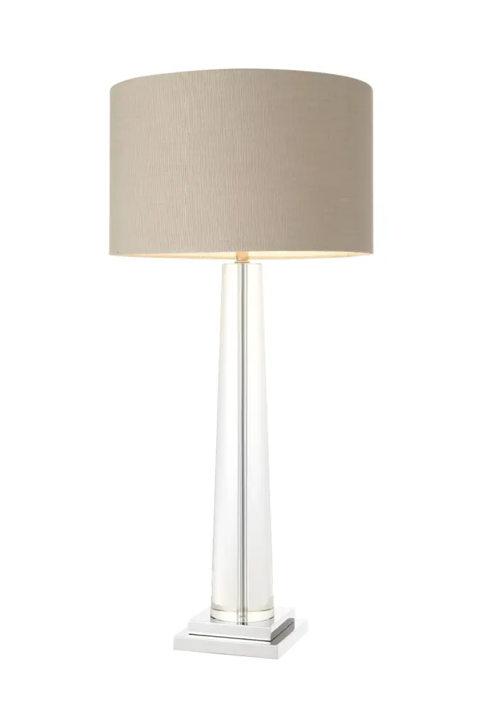 Nickel Table Lamp Eichholtz Oasis Minimalist Bedside Light