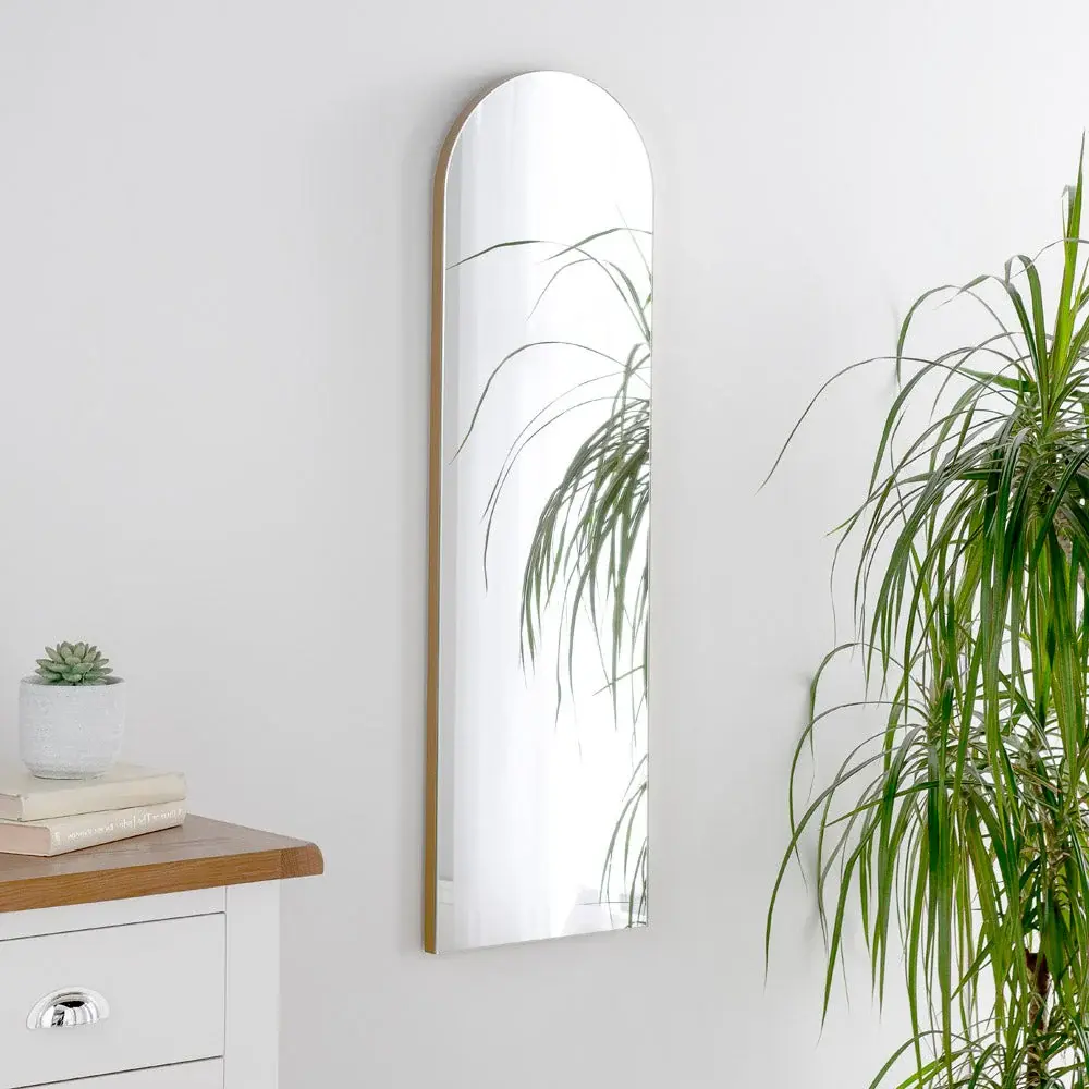 Cora Arched Mirror 100x30cm - Aurum