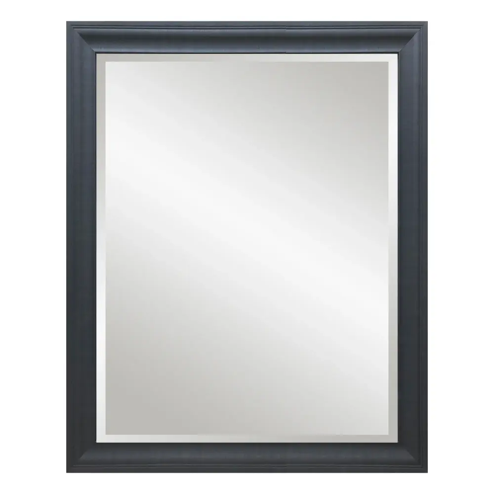 16'' x 20'' Rectangular Mirror, Charcoal