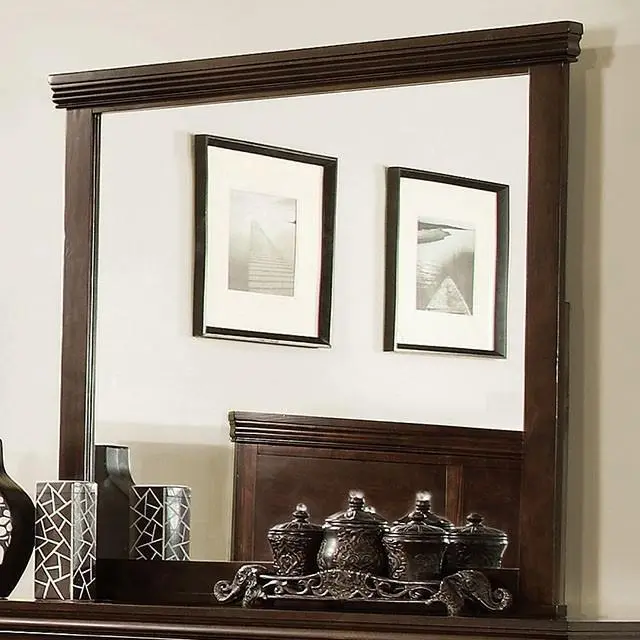 Spruce Brown Cherry Mirror Classic Bedroom Wall Decor