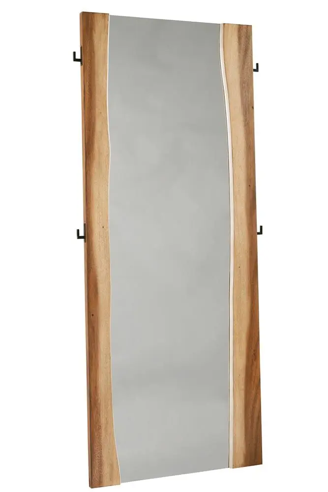 Winslow Standing Mirror Smokey Walnut and Coffee Bean Full Length