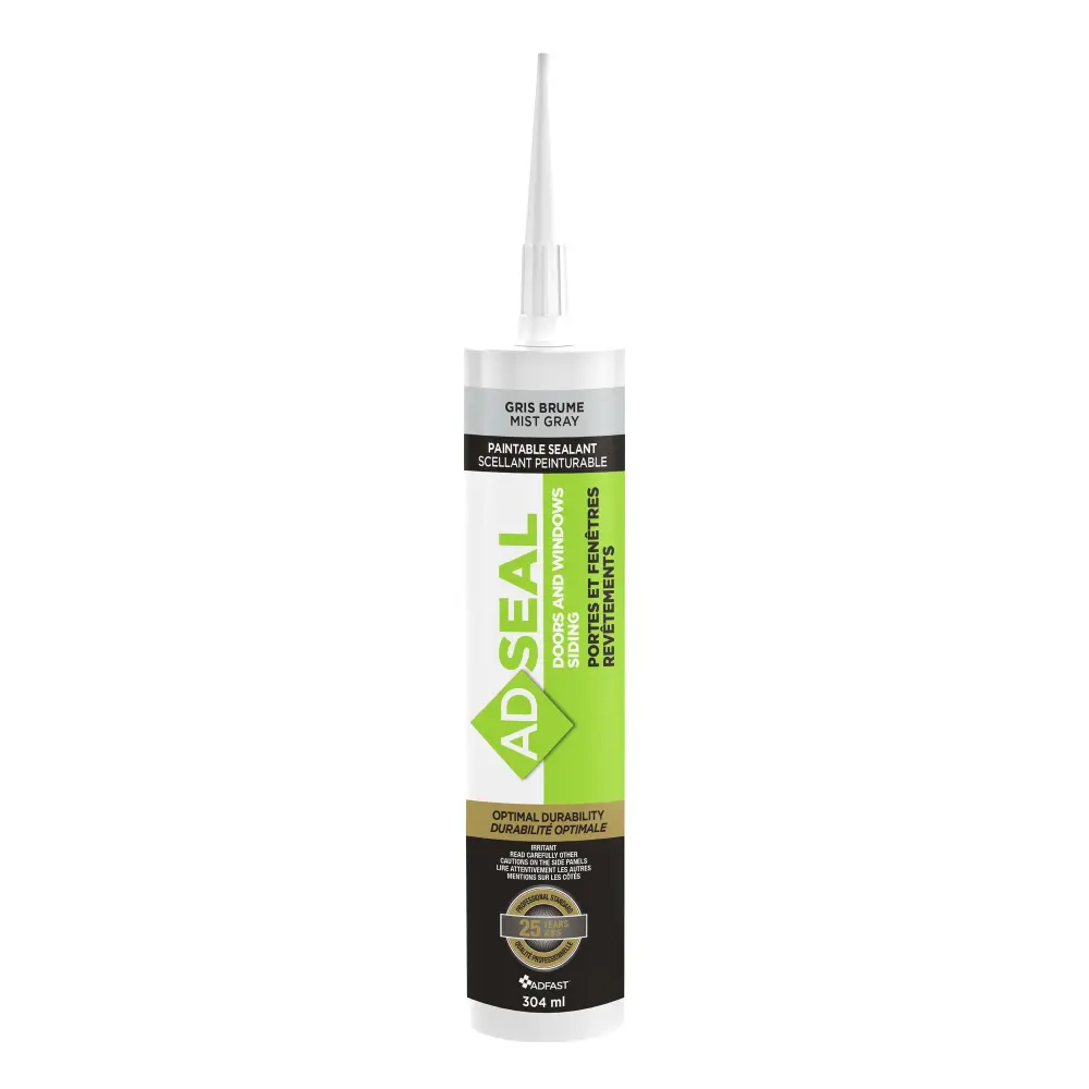 Weatherseal Hybrid Adhesive Sealant Paintable, Mist Pewter Acrylic & Paper