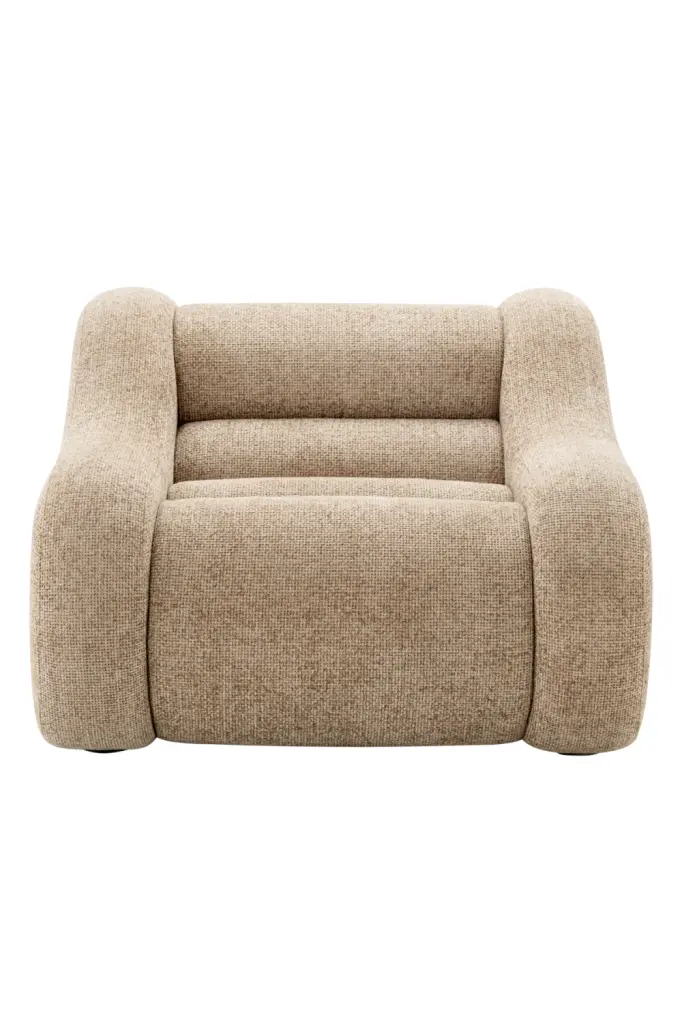Beige Modern Lounge Chair Eichholtz Carbone Comfortable Reading Chair