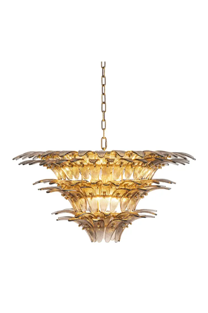 Contemporary Tapering Chandelier Eichholtz Italo Dining Room Lighting