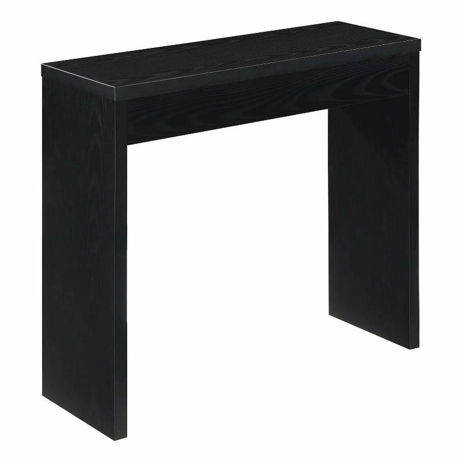 Pemberly Row Modern Contemporary Black Wood Entryway Hall Console Table Console
