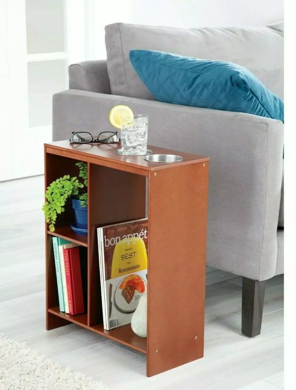 Console Table Modern Accent Side Stand Storage Shelf Books Entryway Console TSF Toys