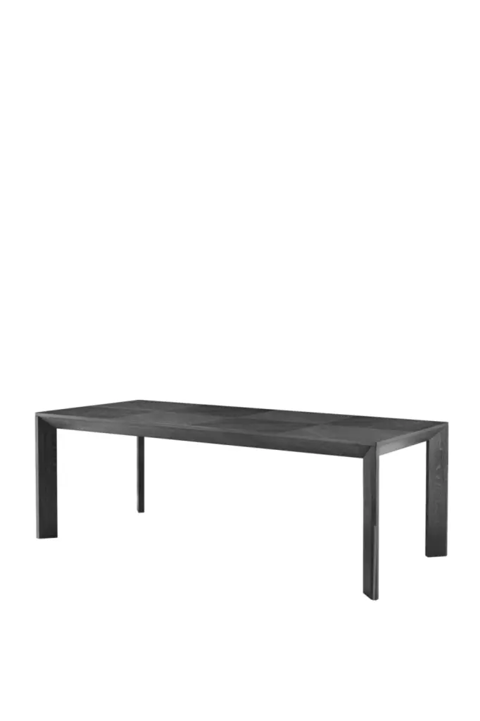 Black Dining Table Eichholtz Tremont Contemporary Kitchen Furniture