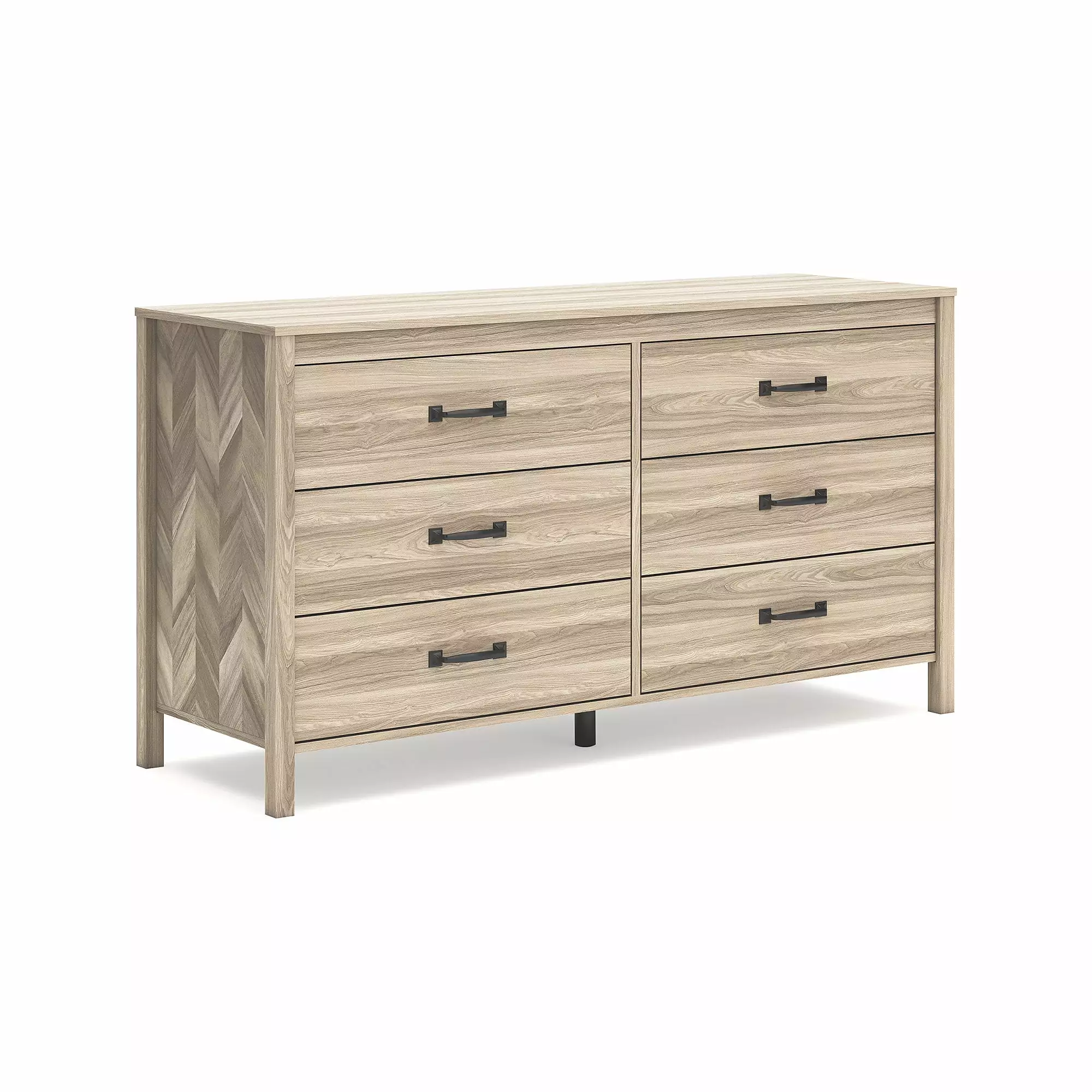 Signature Design Ashley Battelle 6 Drawer Dresser Tan