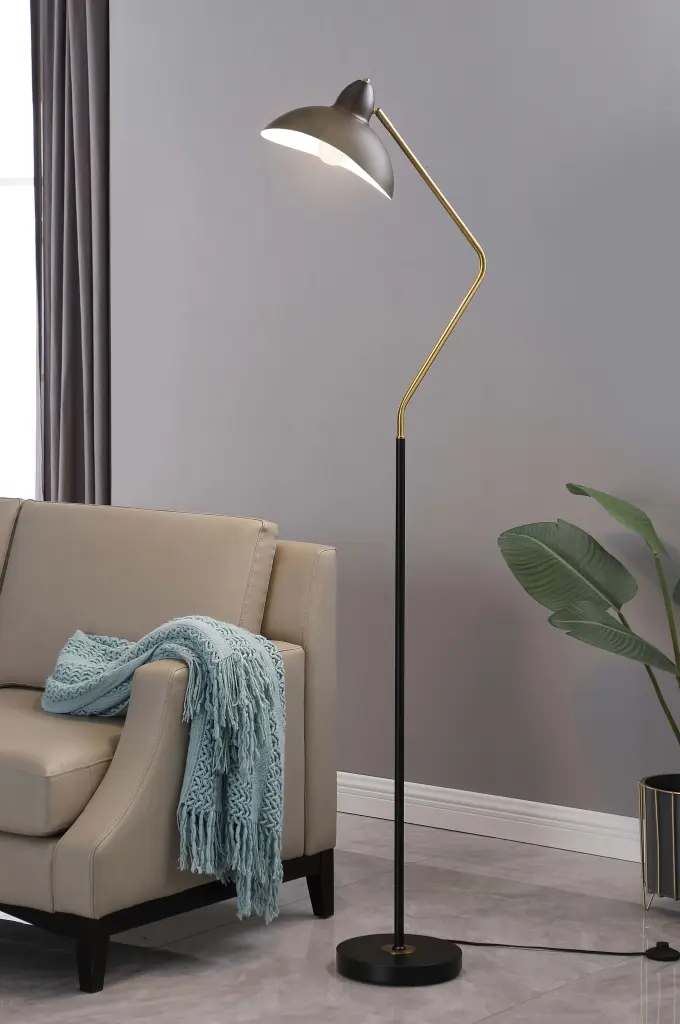 Lucien Floor Lamp Black Modern Standing Lamp Living Room