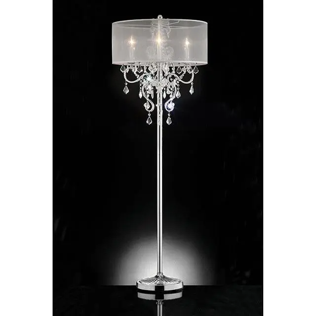 Rigel Silver 63 Inch Floor Lamp - Tall Standing Lamp Living Room or Office
