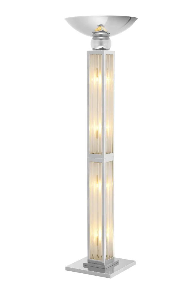 Silver Torch Floor Lamp Eichholtz Dorrell Modern Lighting