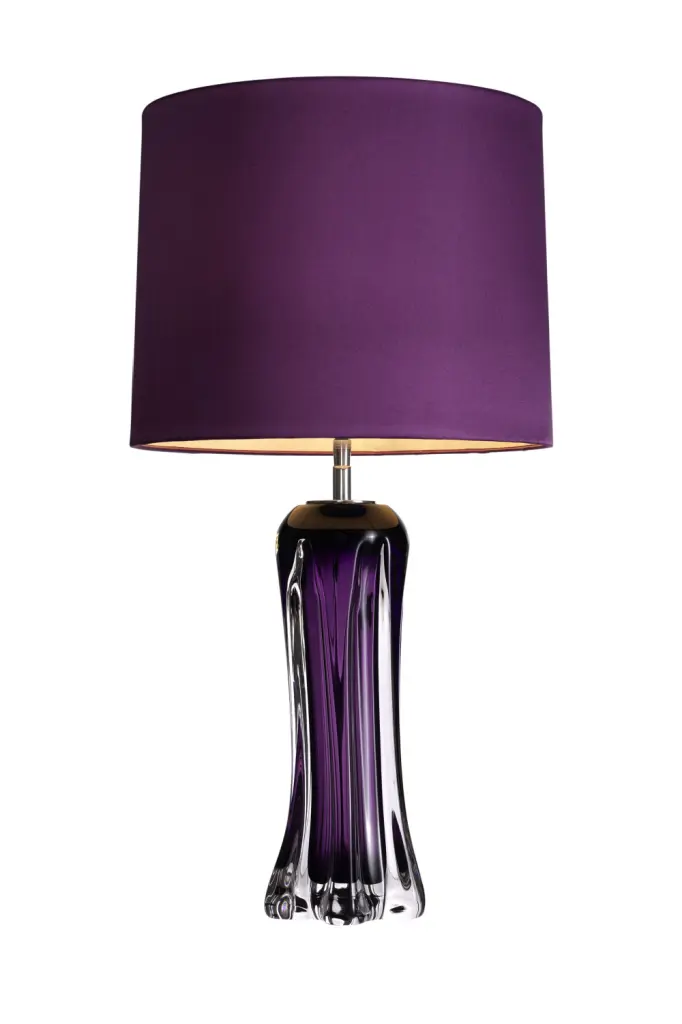 Eichholtz Castillo Purple Glass Table Lamp Unique Bedside Light