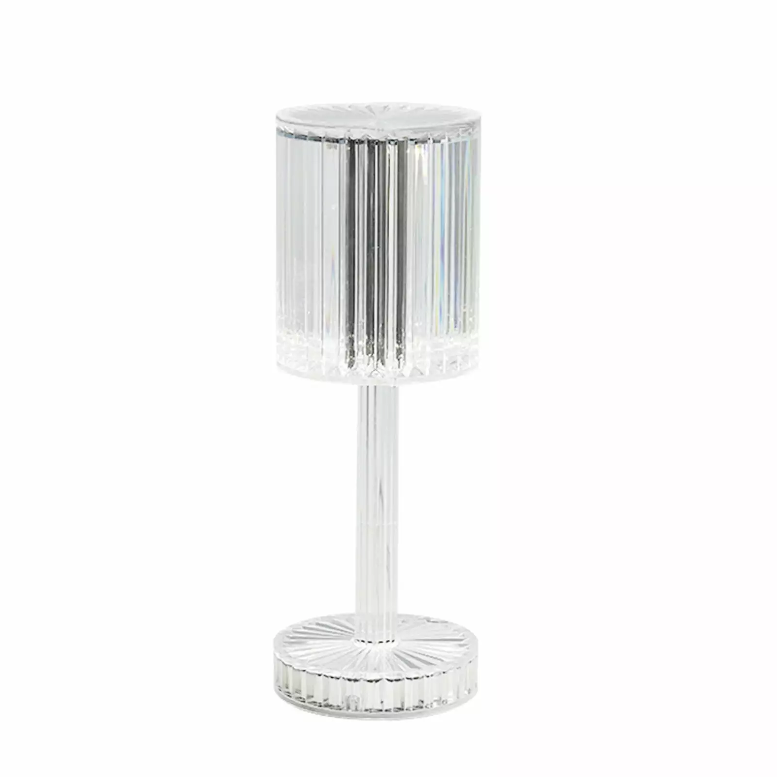 Modern Crystal Table Romantic Night Touching Control Acrylic Nightstand Bedroom Living Room Carevas