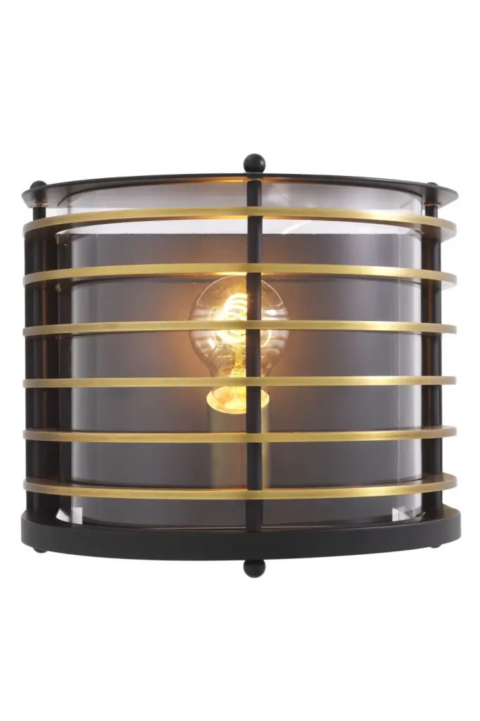 Eichholtz Logan Black Modern Wall Lamp Sleek Contemporary Sconce