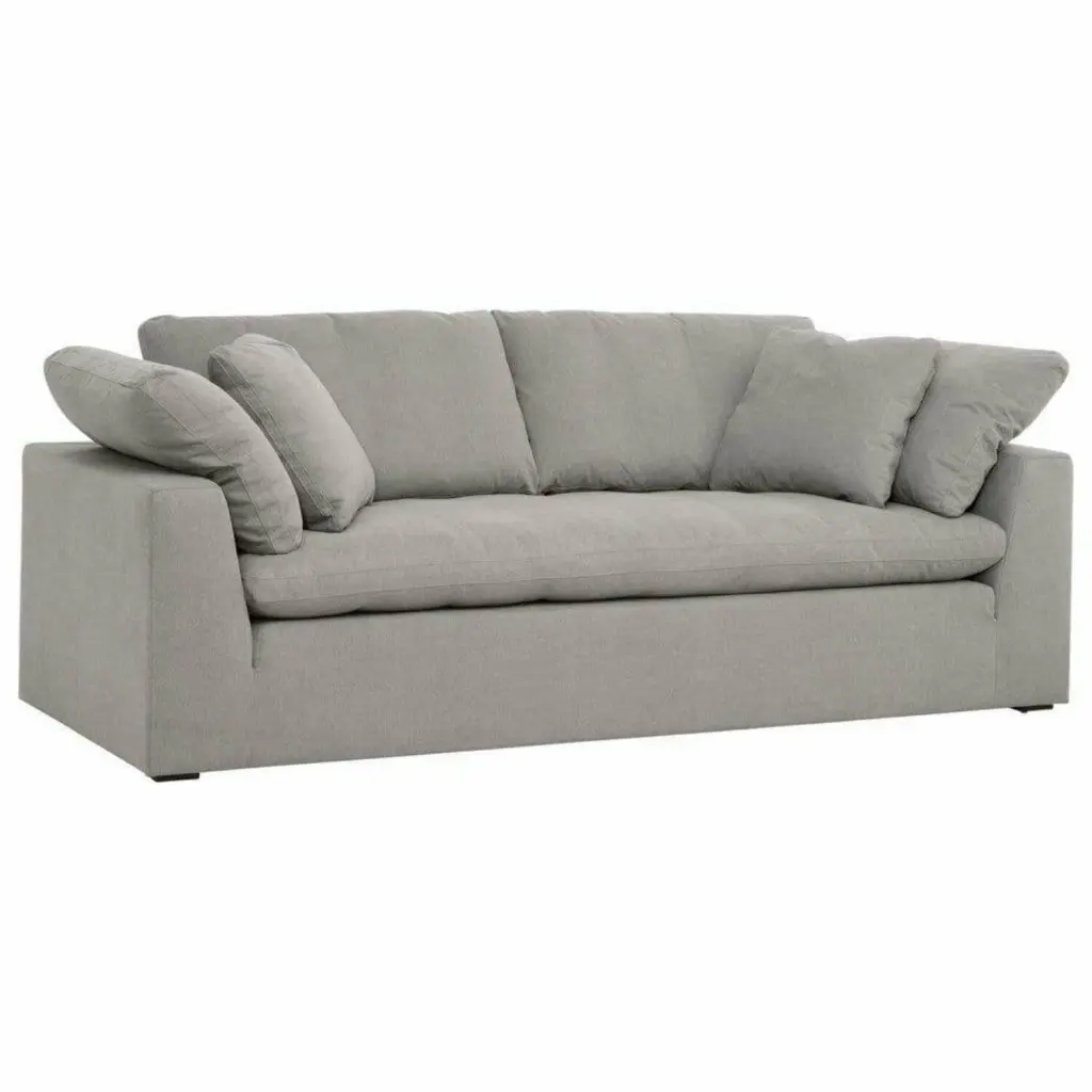 Star International Furniture Stitch & Hand Sky 96 Slate Gray Fabric Sofa