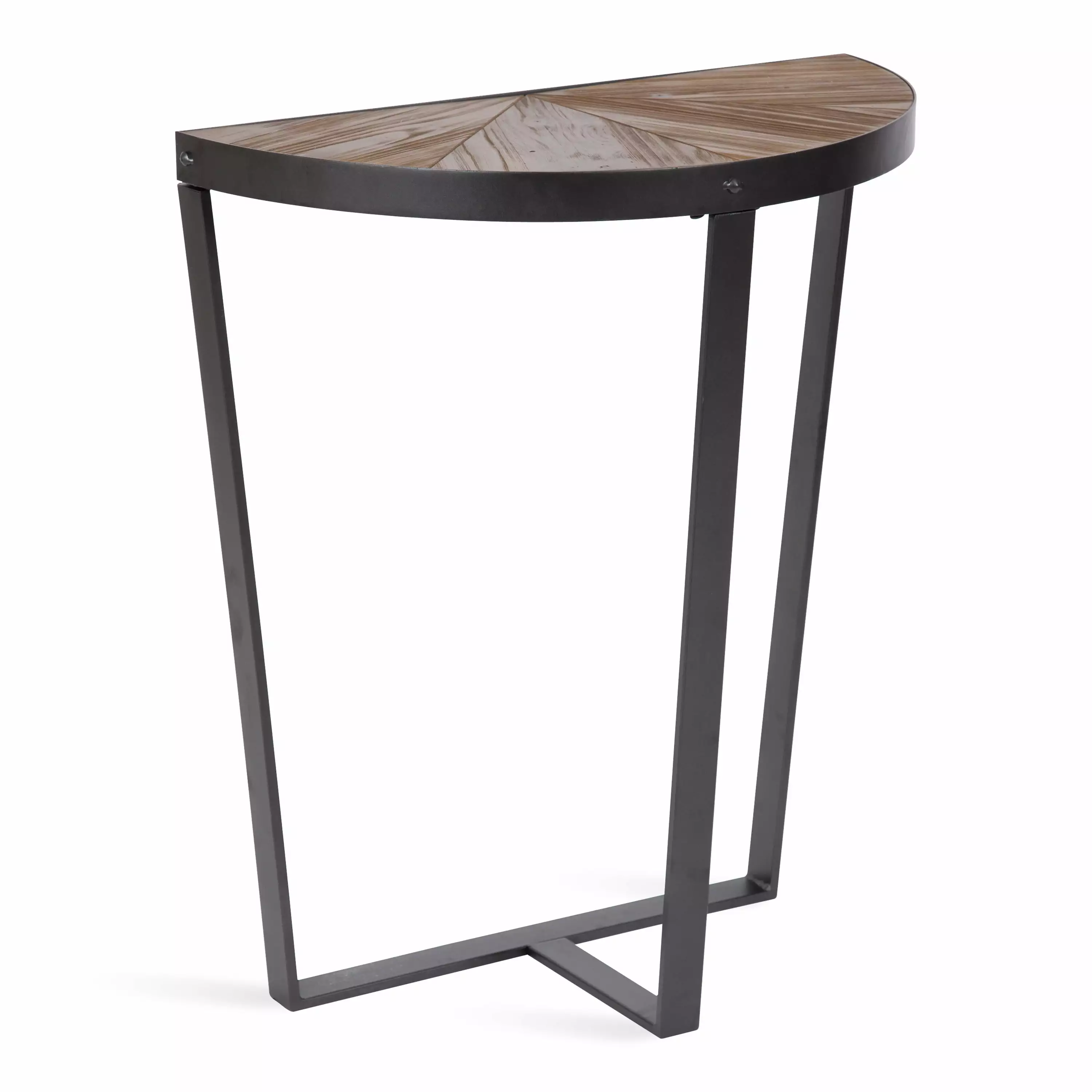 Kate and Laurel Gerhardt Console Table 26 x 14 x 30 Rustic Brown Charcoal Gray Modern Sofa Table Console