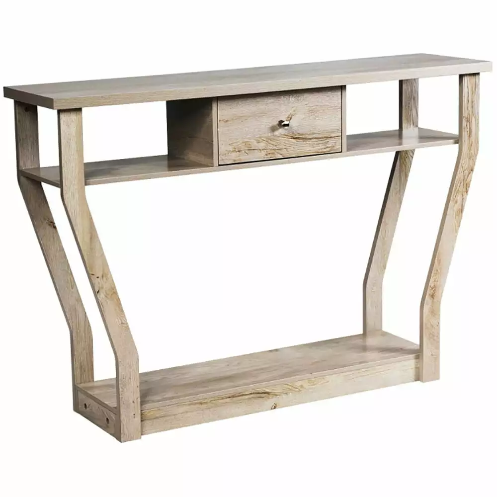 YYAo Gray Modern Console Table Drawer - Stylish Sofa Accent Table Entryway Console