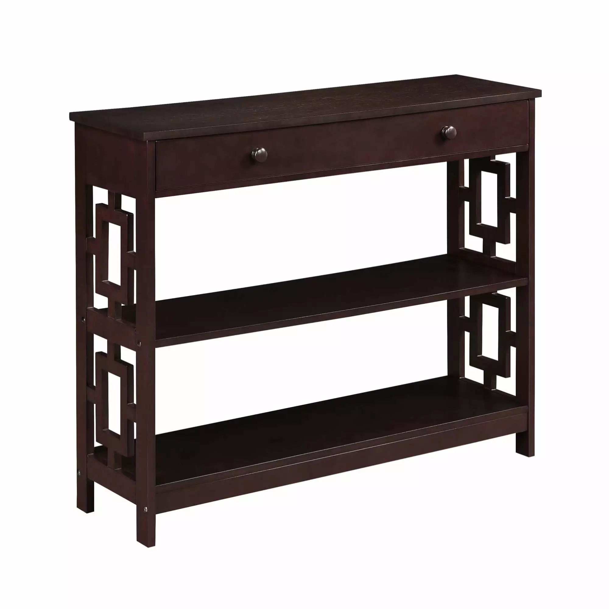 Ergode Town Square 1 Drawer Console Table Shelves Entryway Living Room Console