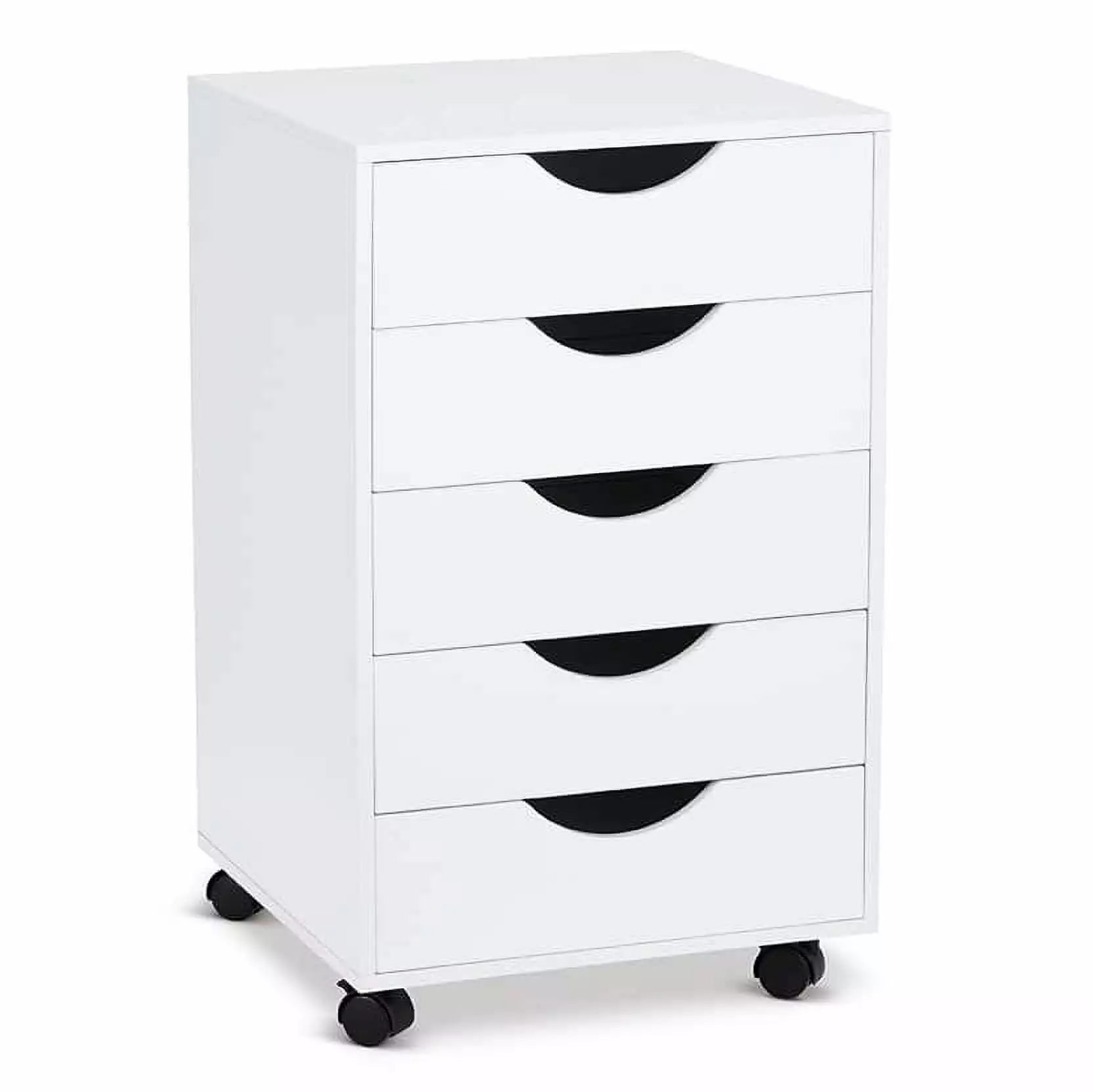 White Modular Mobile Chest Simply Tidy Multi-Functional Storage Cart Home Office Kitchen