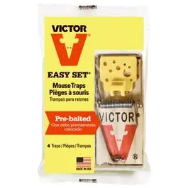 Mouse Traps 4-Pack Humane Effective Rodent Control Victor
