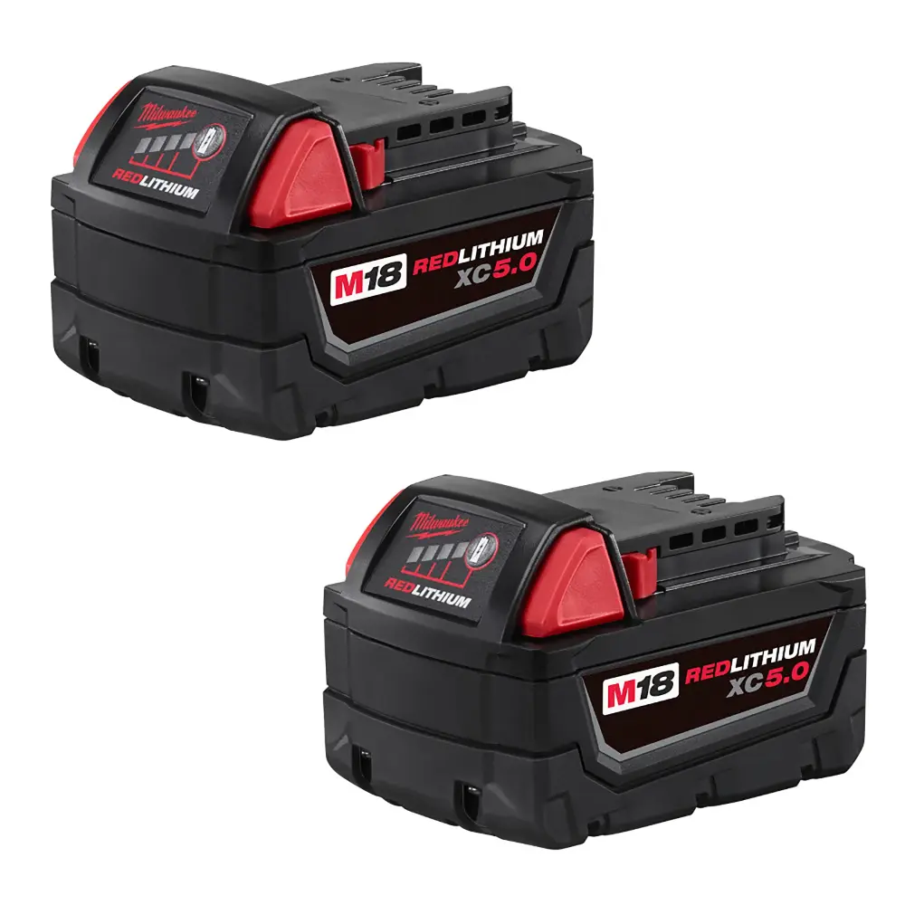 M18 18-Volt Lithium-Ion REDLITHIUM XC5.0 Prolonged Capacity Battery Pack - 2 Pack
