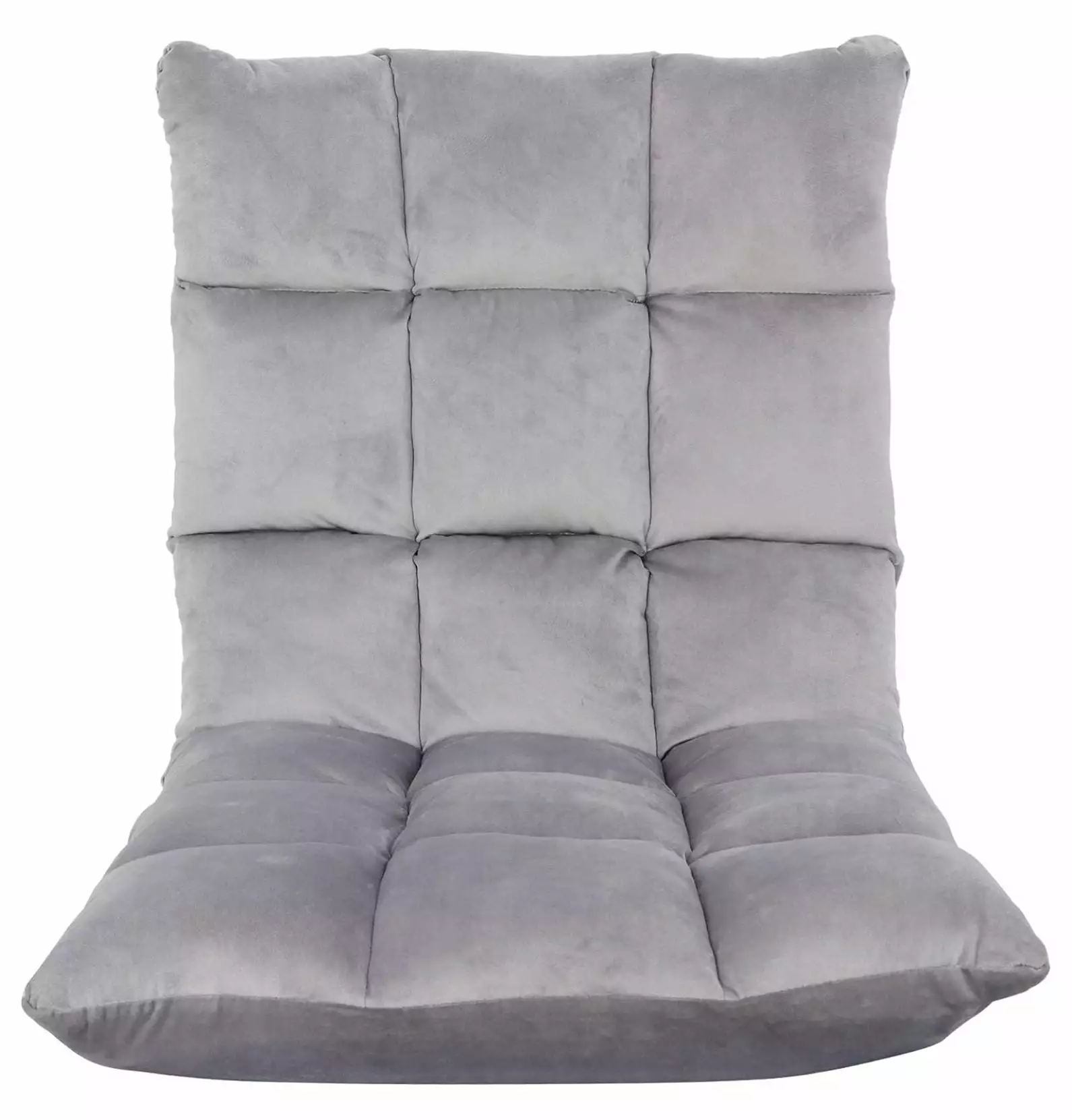 Gaming Floor Chair Adjustable 14-Position Floor Sofa Bed Foldable Cushions Seating Adults Kids Teens Grey DyGTyX
