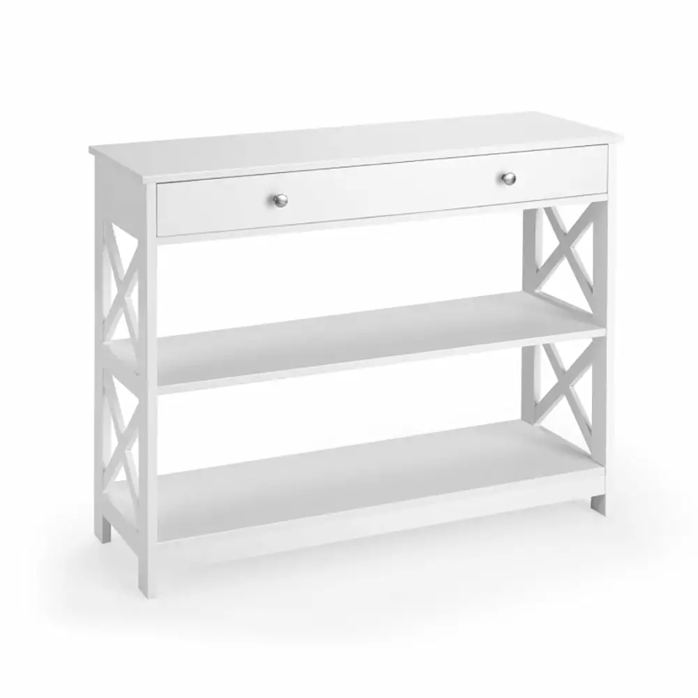 Kadyn Console Desk Table Console Table Entryway Table Side Table Display Table Console Table 3-Tier Drawer and Storage She...