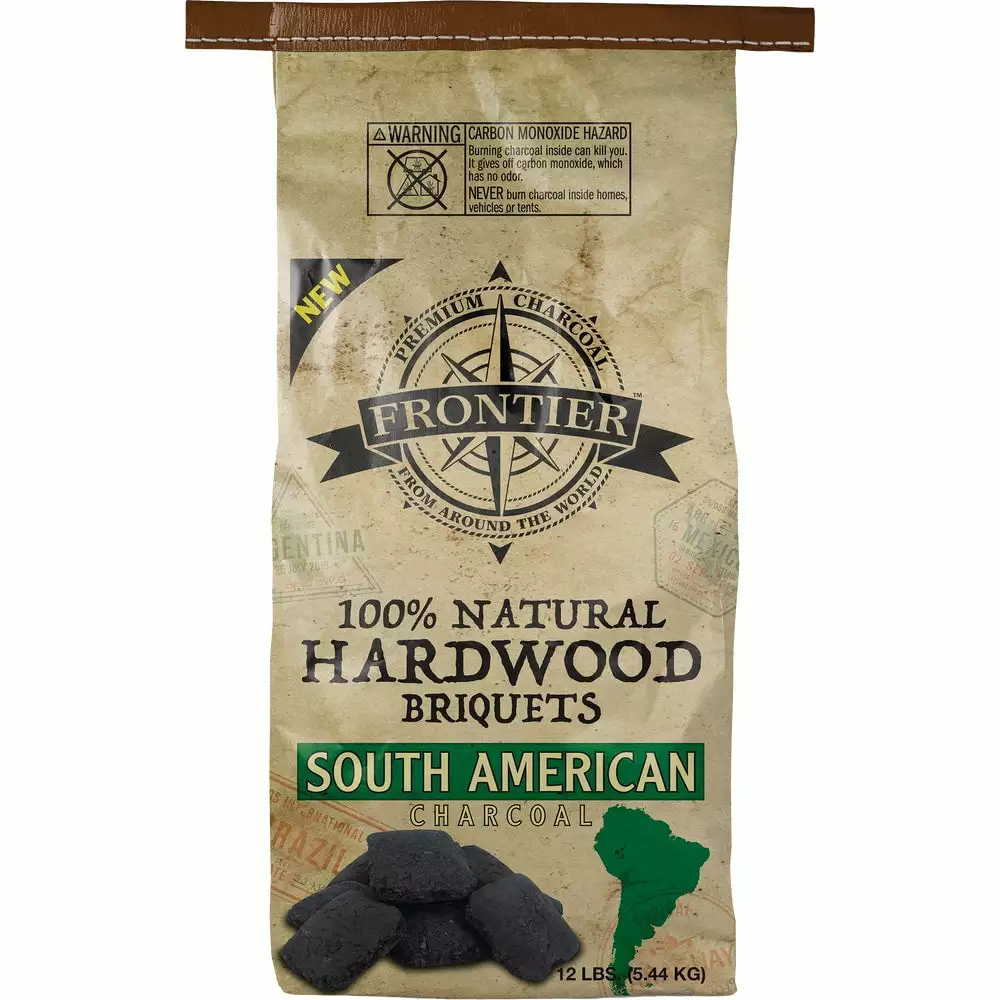 1PACK Royal Oak Frontier 12 Lb 100% Natural Hardwood Briquets BBQ