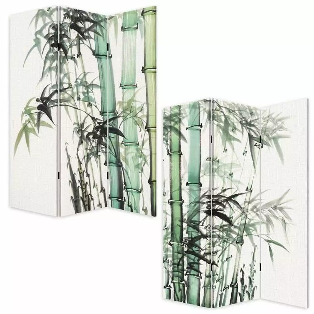 Bamboo Reed Screen - Natural Room Divider - 72 Inch Tall Privacy Partition Jagged Designs