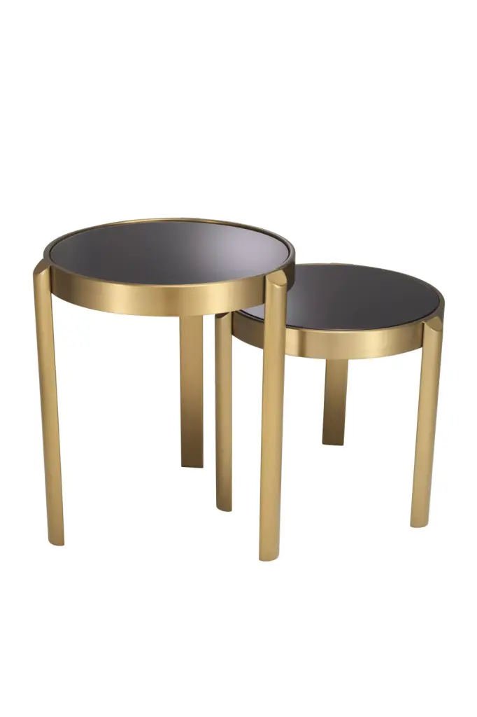 Modern Classic Nested Side Tables Eichholtz Buena Set 2 Living Room Tables